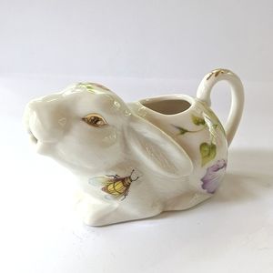 GRACE'S TEAWARE Bunny Rabbit Gilded Porcelain Creamer for Easter Tea Coffee🐇